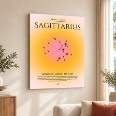 Sagittarius Abstract Stars Sign Art | Abstract Nature Artwork #00506
