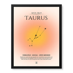 Taurus Abstract Stars Sign Art | Abstract Nature Artwork #00507