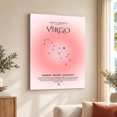 Virgo Abstract Stars Sign Art | Abstract Nature Artwork #00508
