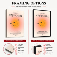 Capricorn Abstract Stars Sign Art | Abstract Nature Artwork #00509
