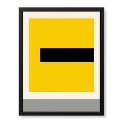 Black Yellow & Grey Abstract Design | Abstract Office Artwork #0051