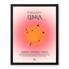 Libra Abstract Stars Sign Art | Abstract Nature Artwork #00511