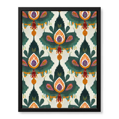 Orange & Green Beautiful Floral Artwork | Abstract Floral Artwork #00512