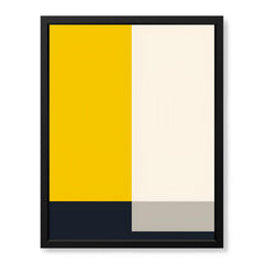 Black Yellow & Grey Beige Abstract Design | Abstract Office Artwork #0053