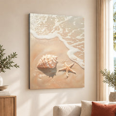 Beautiful Seashells On The Beach | Abstract Nature Artwork #00543