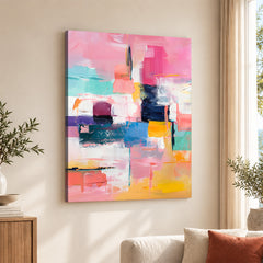 Abstract Multicolor Paint Splash Digital Artwork | Abstract Fashion Artwork #00555