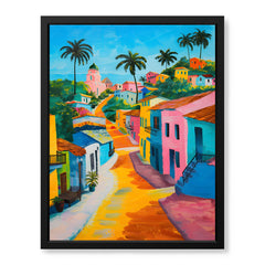 Beautiful Artwork Of A Colorful City | Abstract Fashion Artwork #00558
