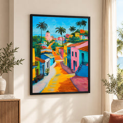 Beautiful Artwork Of A Colorful City | Abstract Fashion Artwork #00558