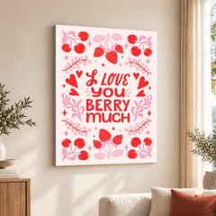 Love You Berry Much | Abstract Couple Artwork #00566