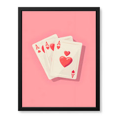 Heart Love Emoji On Cards | Abstract Couple Artwork #00567