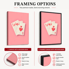 Heart Love Emoji On Cards | Abstract Couple Artwork #00567
