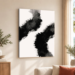Abstract Black Artwork Over White Background | Abstract Fashion Artwork #00569