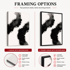 Abstract Black Artwork Over White Background | Abstract Fashion Artwork #00569