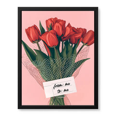 From Me To Me Self Love Floral Design | Abstract Floral Artwork #00572