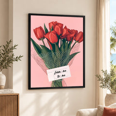 From Me To Me Self Love Floral Design | Abstract Floral Artwork #00572