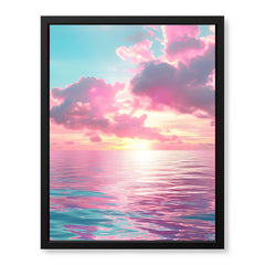 Beautiful Sunset View From Clouds In Sea | Abstract Nature Artwork #00583
