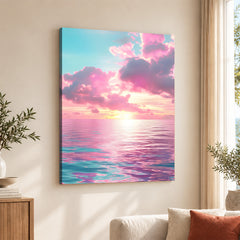 Beautiful Sunset View From Clouds In Sea | Abstract Nature Artwork #00583