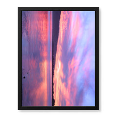 Colorful Sunset View From Clouds In Sea | Abstract Nature Artwork #00584