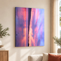 Colorful Sunset View From Clouds In Sea | Abstract Nature Artwork #00584