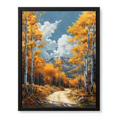 Beautiful Autumn Season Floral Artwork | Abstract Nature Artwork #00591