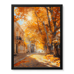 Beautiful Autumn Season Street View | Abstract Nature Artwork #00592