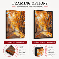 Beautiful Autumn Season Street View | Abstract Nature Artwork #00592