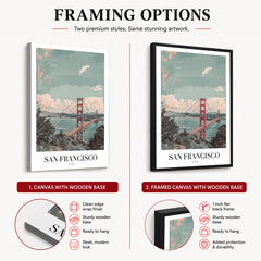 San Francisco City USA | Abstract Travel Artwork #00600