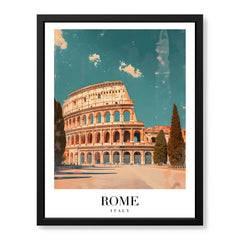 Rome City Italy | Abstract Travel Artwork #00603