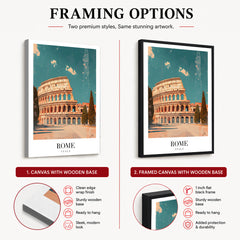 Rome City Italy | Abstract Travel Artwork #00603