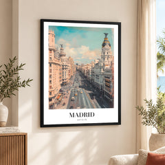 Madrid City Spain | Abstract Travel Artwork #00604