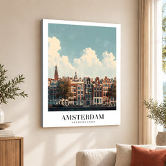 Amsterdam City Netherland | Abstract Travel Artwork #00610