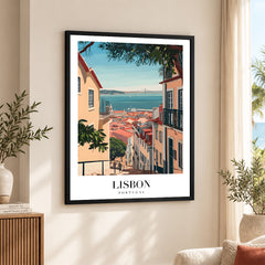 Lisbon City Portugal | Abstract Travel Artwork #00611
