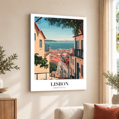 Lisbon City Portugal | Abstract Travel Artwork #00611