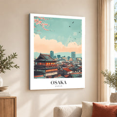 Osaka City Japan | Abstract Travel Artwork #00613