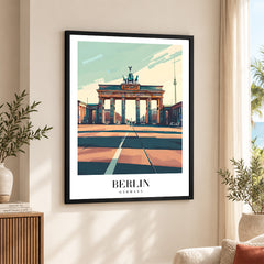 Berlin City Germany | Abstract Travel Artwork #00616