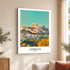 Athens City Greece | Abstract Travel Artwork #00620