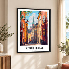 Stockholm City Sweden | Abstract Travel Artwork #00623