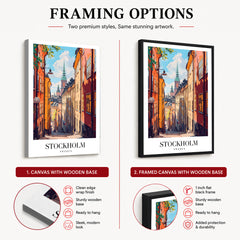 Stockholm City Sweden | Abstract Travel Artwork #00623