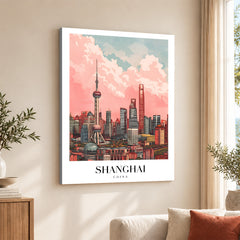 Shanghai City China | Abstract Travel Artwork #00625