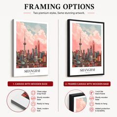 Shanghai City China | Abstract Travel Artwork #00625