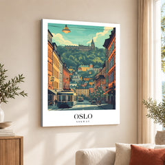 Oslo City Norway | Abstract Travel Artwork #00626