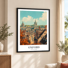 Oxford City England | Abstract Travel Artwork #00628