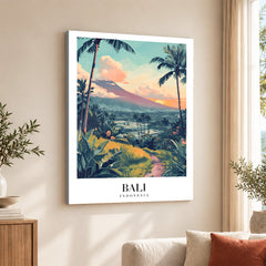 Bali City Indonesia | Abstract Travel Artwork #00634