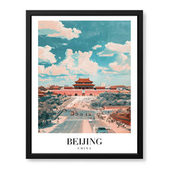 Beijing City China | Abstract Travel Artwork #00639