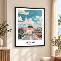 Beijing City China | Abstract Travel Artwork #00639