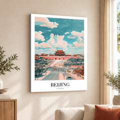 Beijing City China | Abstract Travel Artwork #00639