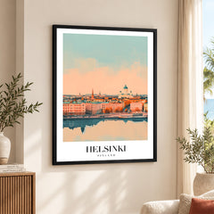 Helsinki City Finland | Abstract Travel Artwork #00640