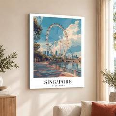 Singapore Typography | Abstract Travel Artwork #00641