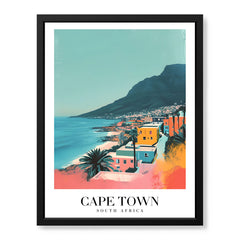 Cape Town City South Africa | Abstract Travel Artwork #00645