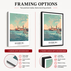 Hamburg City Germany | Abstract Travel Artwork #00647